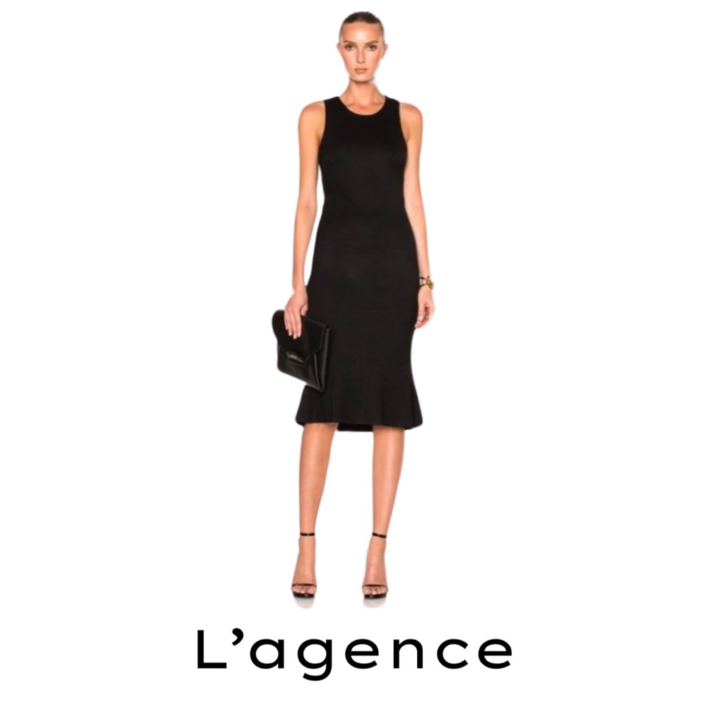 ✨HOST PICK✨ NWT L’AGENCE ANNALISA SLEEVELESS TRUMPET DRESS SIZE SMALL
